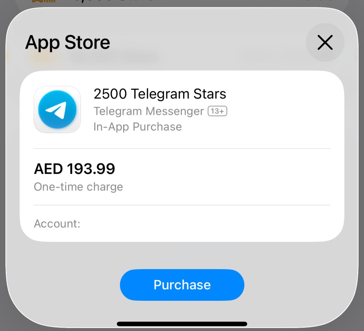 Telegram Stars payment options